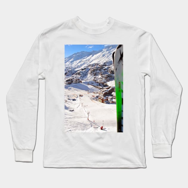 Obergurgl Hochgurgl Tyrol Austrian Alps Austria Long Sleeve T-Shirt by Andy Evans Photos